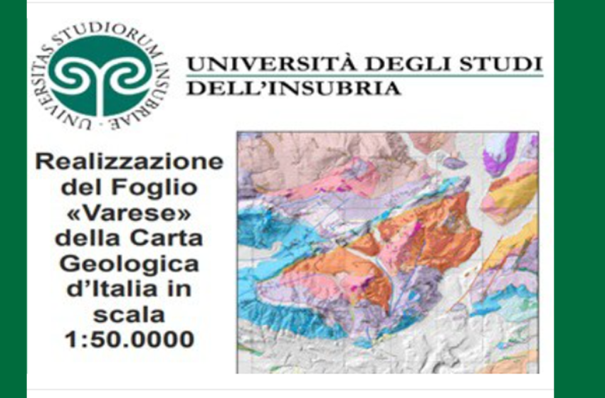  Realizzazione del Foglio 74 ‘Varese’ della Carta Geologica d’Italia in scala 1:50.000