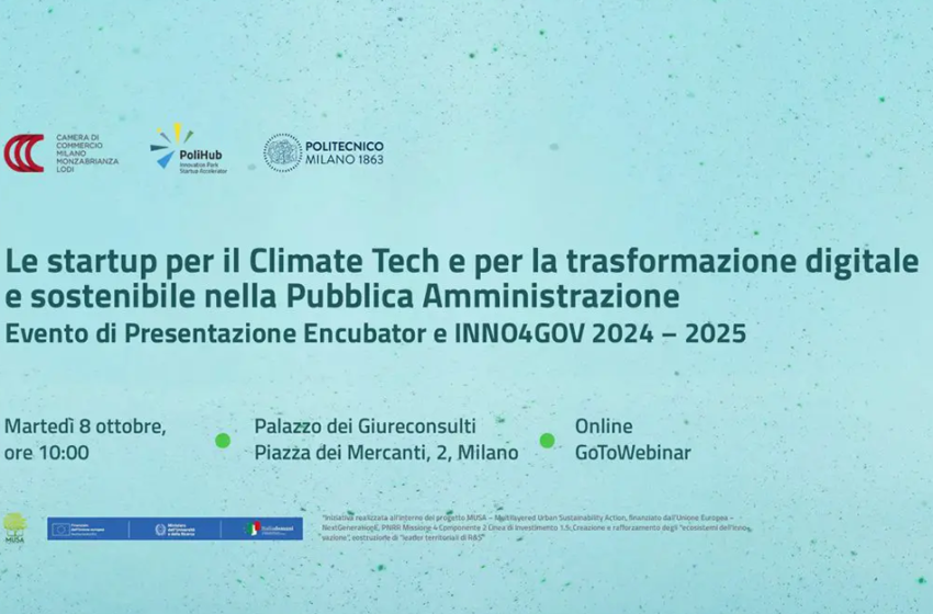  Le startup per il Climate tech e per la trasformazione digitale e sostenibile  della Pubblica Amministrazione