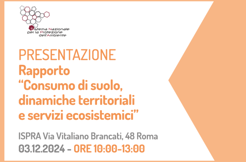  Consumo di suolo, dinamiche territoriali e servizi ecosistemici