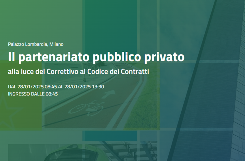  Il partenariato pubblico privato