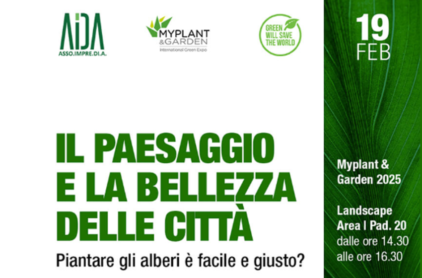  MyPlant & Garden 2025 – Il paesaggio e la bellezza delle città